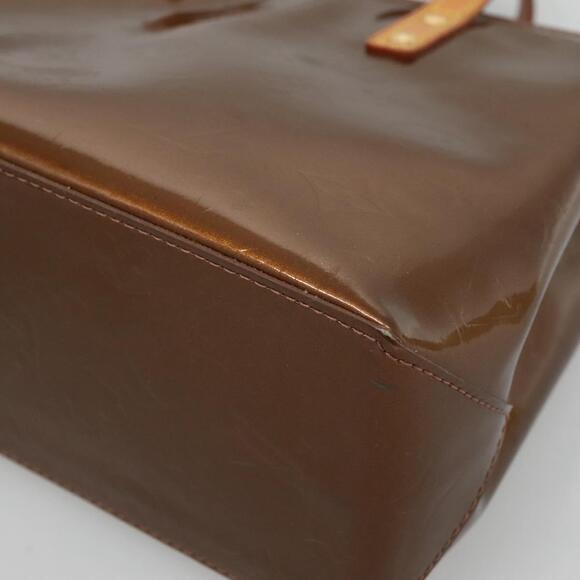 LOUIS VUITTON Monogram Vernis Reade PM Hand Bag Bronze M91146 - Picture 9 of 16